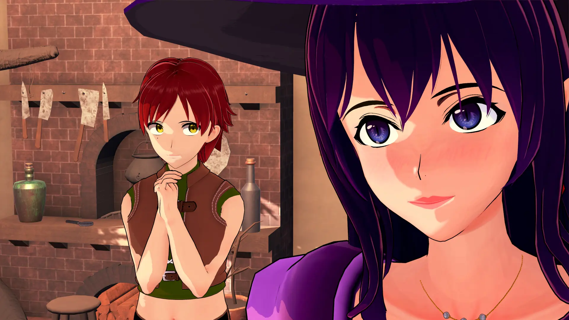Futa on The Elixir gameplay screenshot 2 (Ren'Py adult game) by Purple Pulse – free download