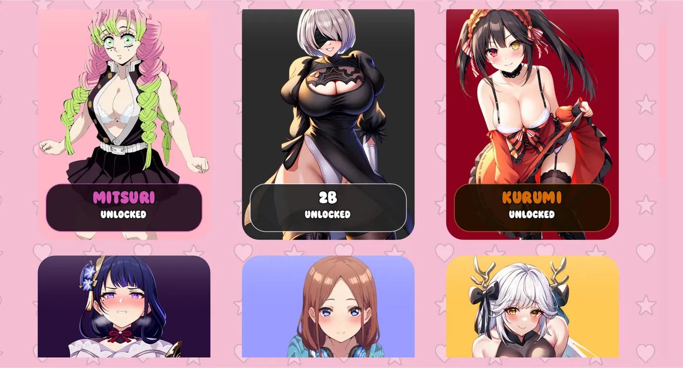 Waifu POP! gameplay screenshot 1 (Godot adult game) by CuteCupcakes – free download