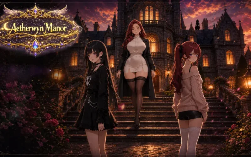 Aetherwyn Manor cover Prologue – Ren'Py adult game by Flameheart Games free download