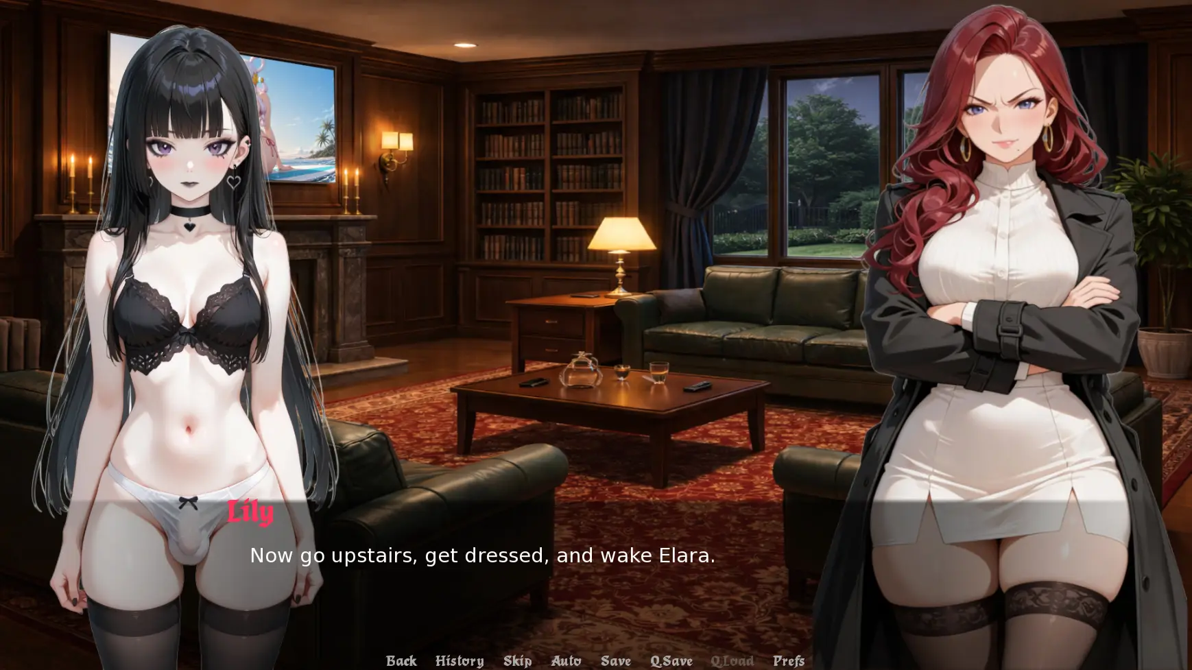 Aetherwyn Manor gameplay screenshot 10 (Ren'Py adult game) by Flameheart Games – free download