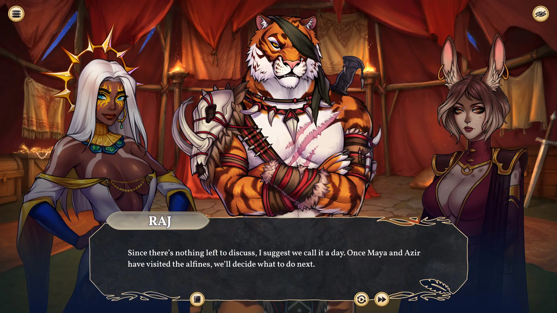 Lyndaria 2: Dragon Passion gameplay screenshot 8 (Unity adult game) by Lustration Team – free download
