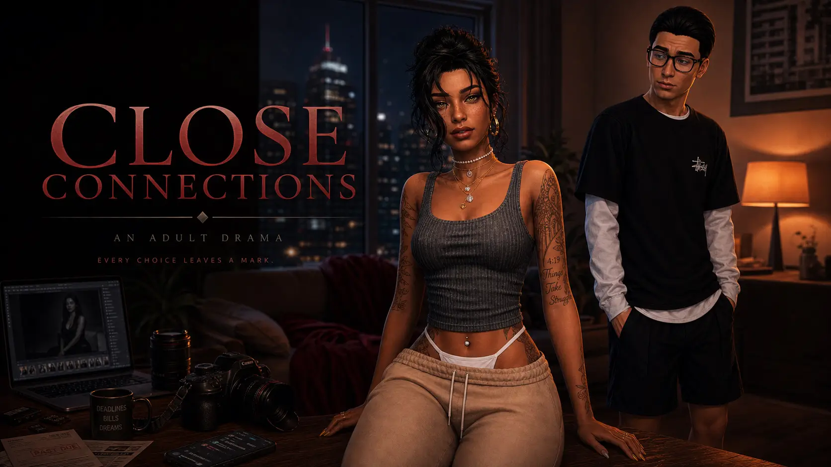 Close Connections gameplay screenshot 2 (Ren'Py adult game) by CrazyCM22 – free download