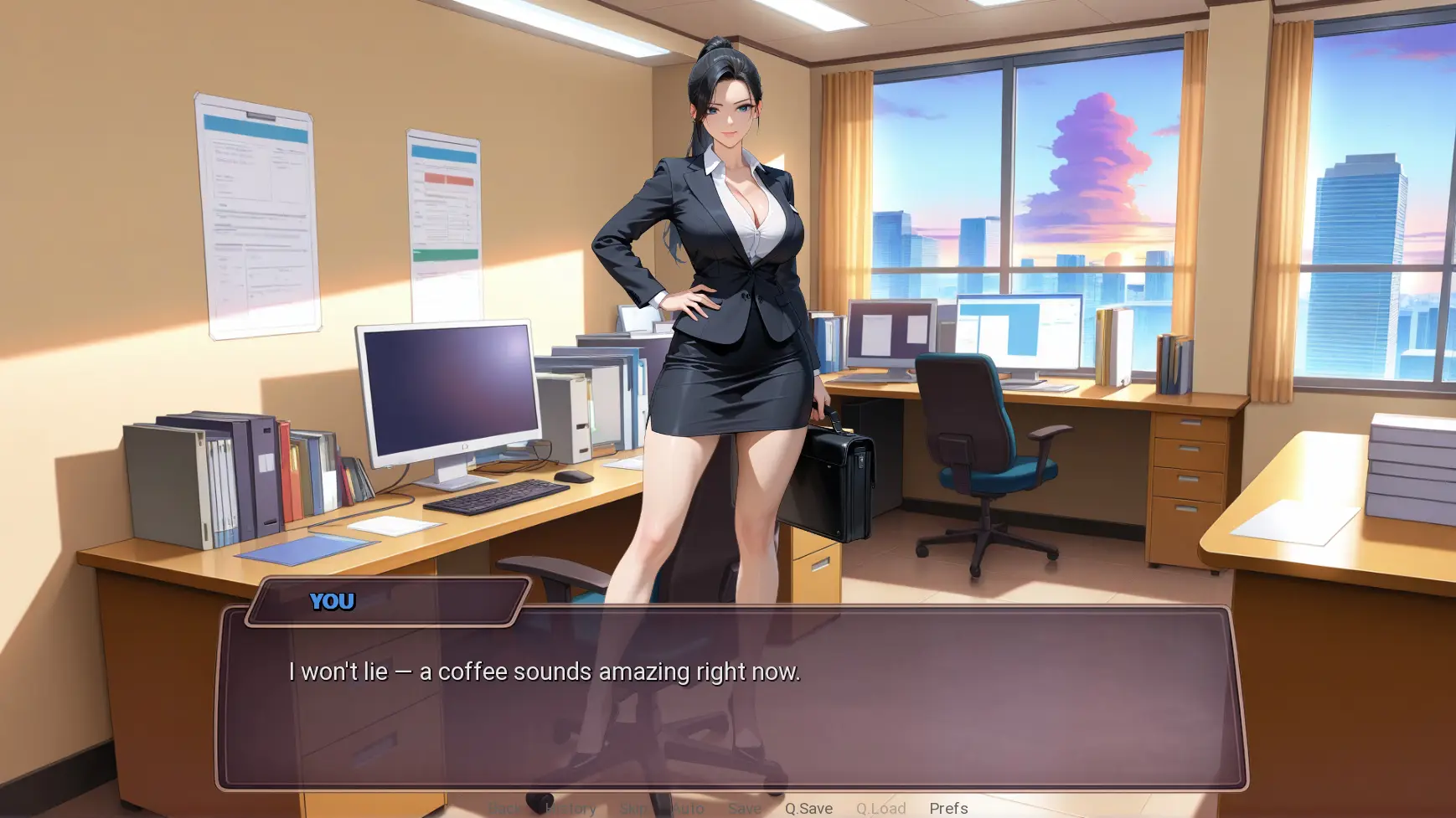 Sextates Manager gameplay screenshot 3 (Ren'Py adult game) by AfterHours Interactive – free download