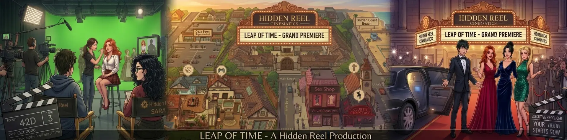 Leap of Time cover 0.2.3 – Ren'Py adult game by Time Travel free download
