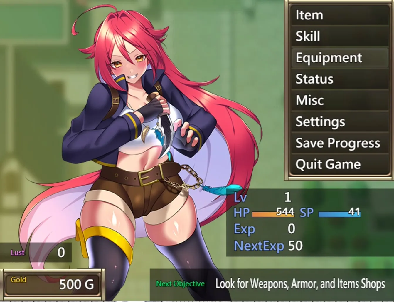EMERALD TREASURE -Corrupted Treasure Hunter- gameplay screenshot 4 (RPGM adult game) by IOLITE (アイオライト) – free download