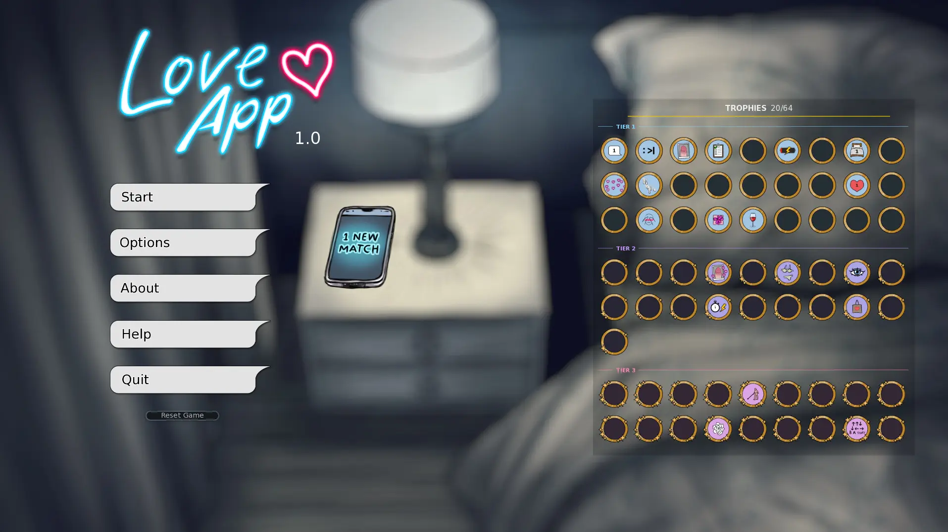 Love App gameplay screenshot 6 (Ren'Py adult game) by Decay Protocols – free download