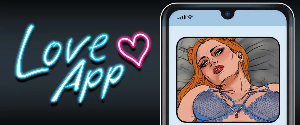 Love App cover 1.0 – Ren'Py adult game by Decay Protocols free download