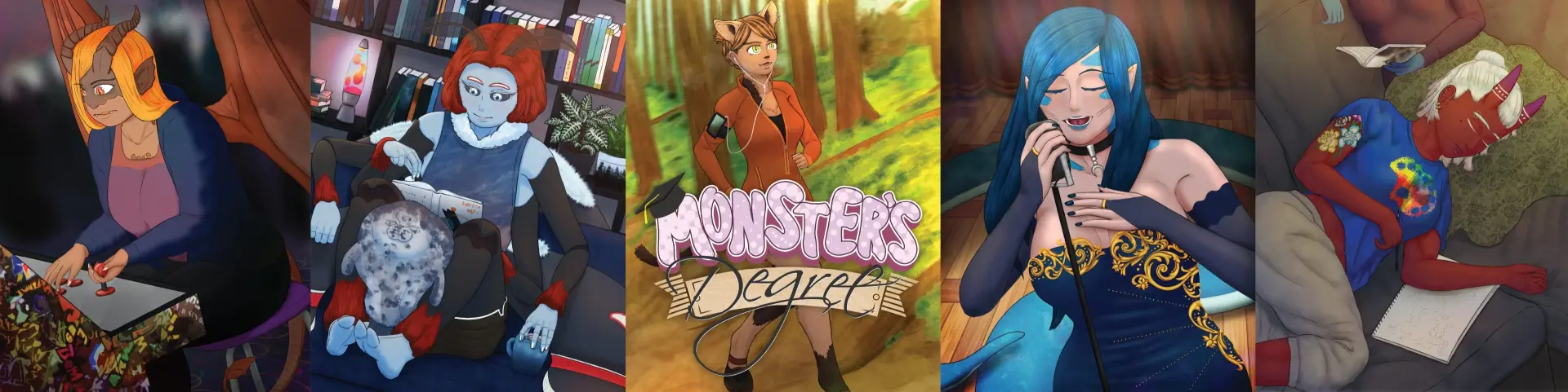 Monster’s Degree cover 0.1 Prologue – Ren'Py adult game by ThibsArt free download