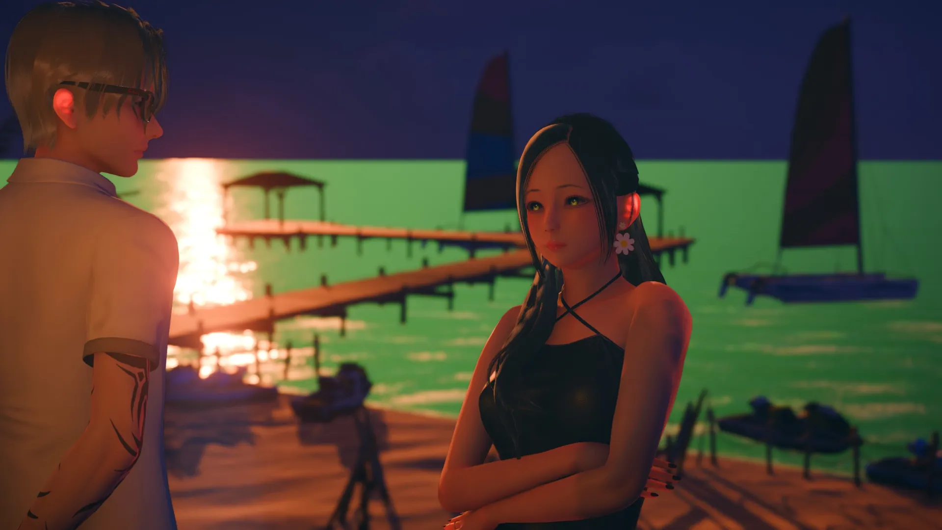 Chameleon Shore gameplay screenshot 3 (Ren'Py adult game) by CLO.VIX – free download