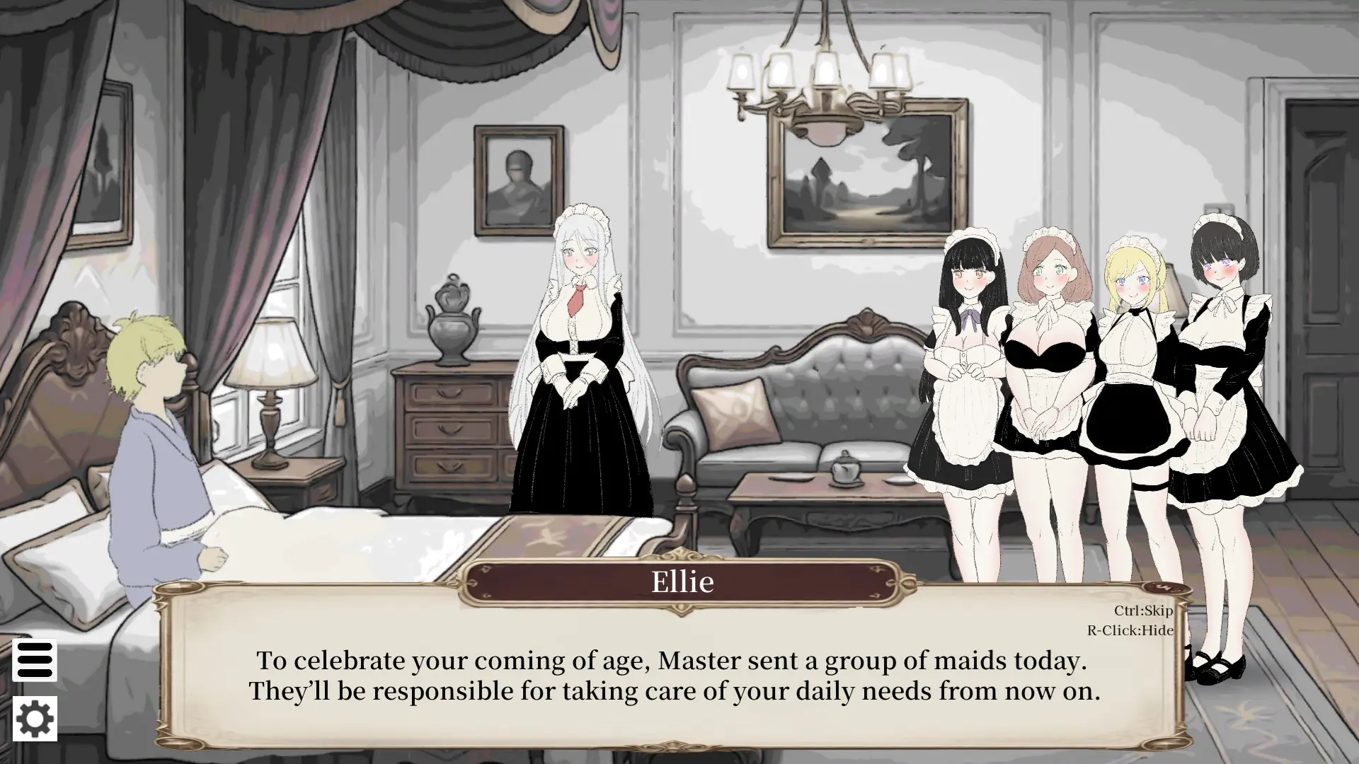A Day in the Life of a Noble: 7-8AM gameplay screenshot 6 (Unity adult game) by Dreamfish – free download