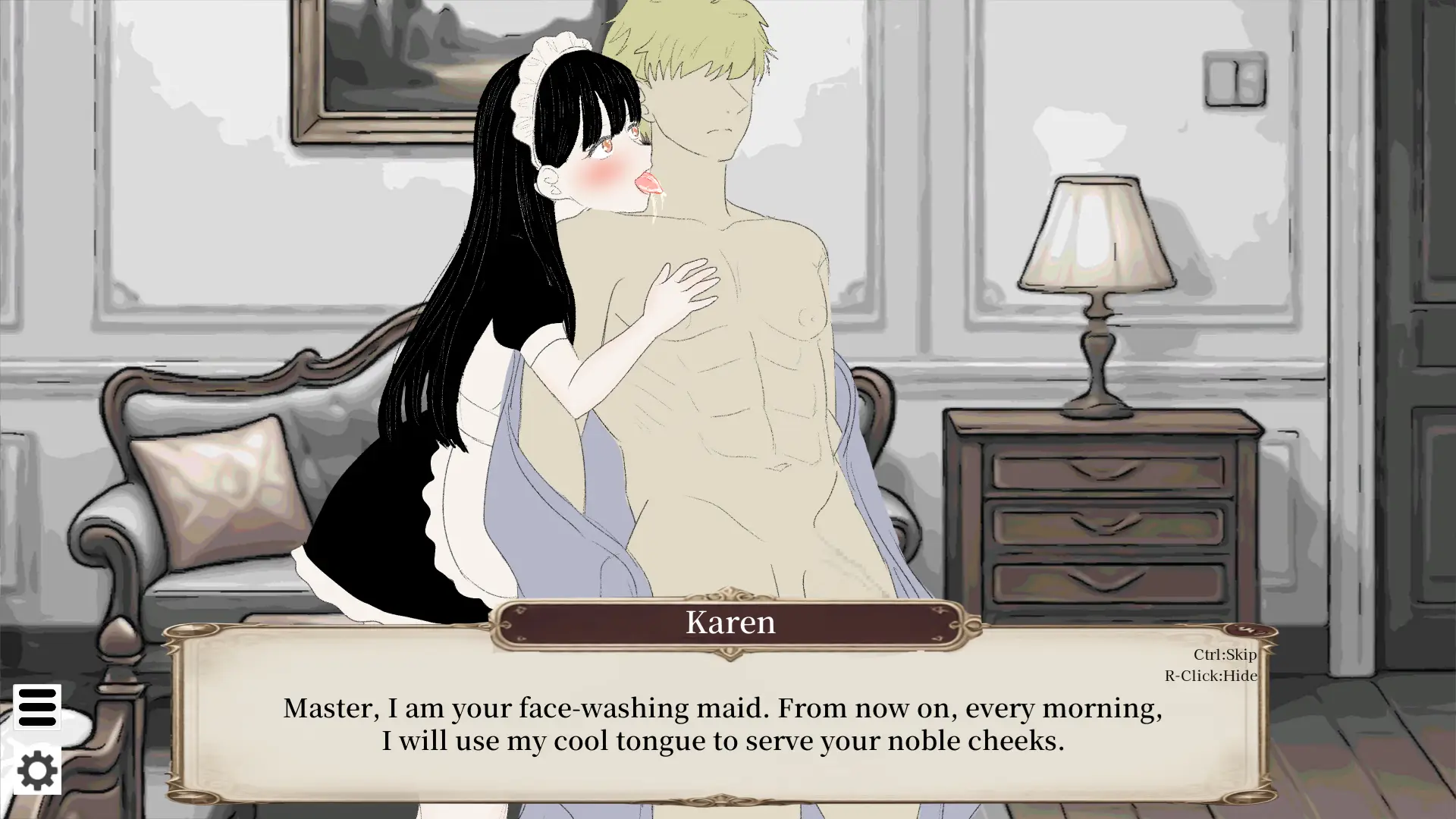 A Day in the Life of a Noble: 7-8AM gameplay screenshot 4 (Unity adult game) by Dreamfish – free download