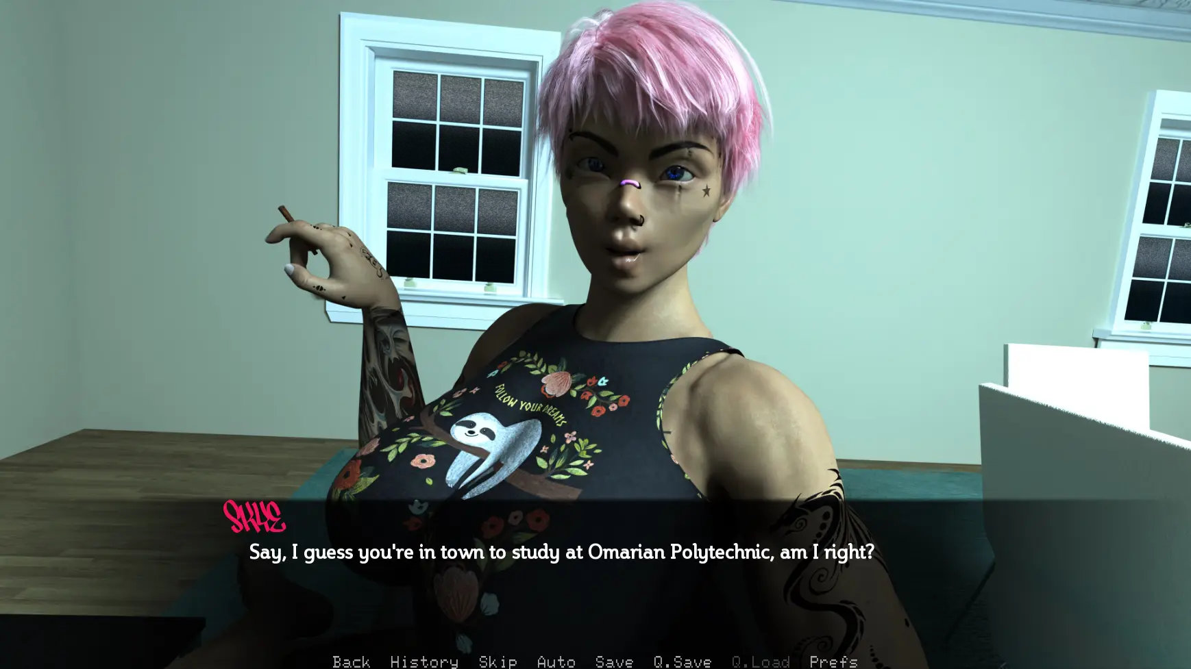 Hard Target gameplay screenshot 4 (Ren'Py adult game) by Skye Jordan – free download