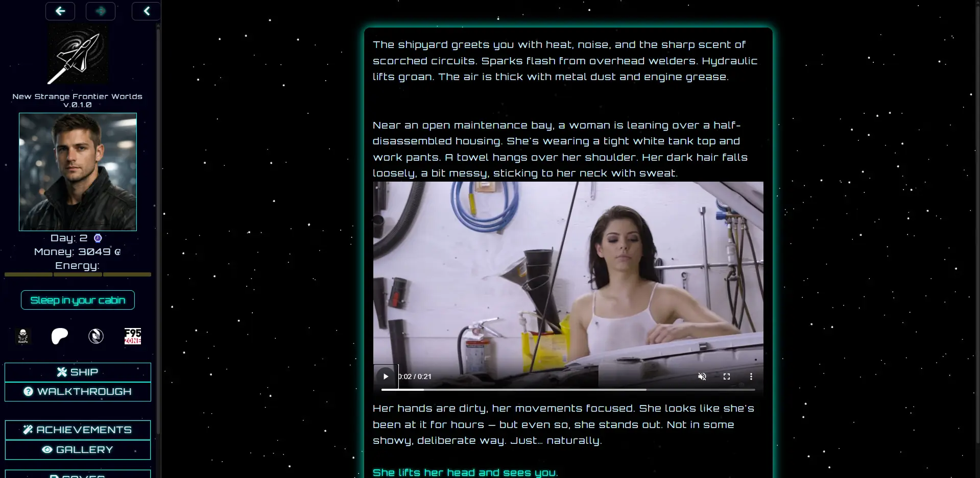 New Strange Frontier Worlds gameplay screenshot 10 (HTML adult game) by KseiPo – free download