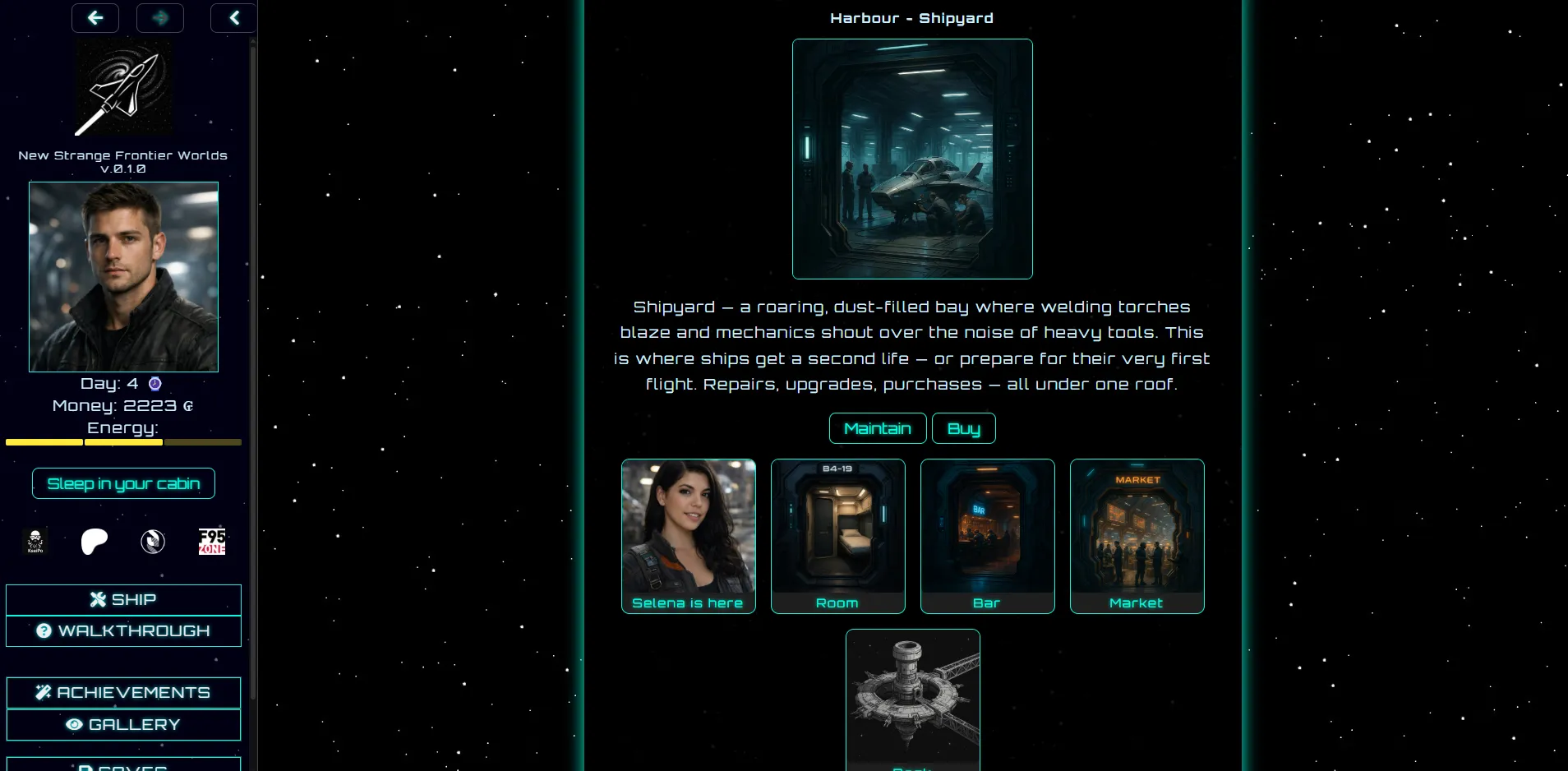 New Strange Frontier Worlds gameplay screenshot 16 (HTML adult game) by KseiPo – free download