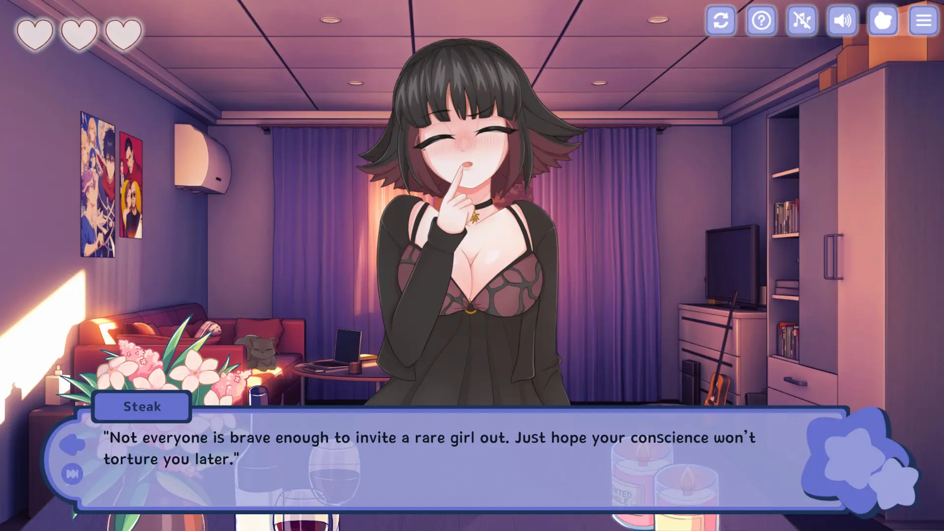 Tasty Bite: Food Dating Simulator gameplay screenshot 8 (Unity adult game) by DuckMemeticsGames – free download