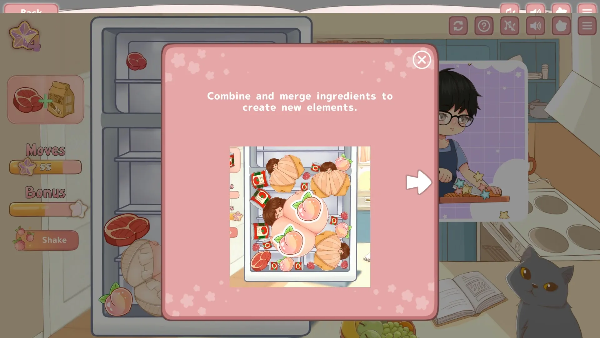 Tasty Bite: Food Dating Simulator gameplay screenshot 7 (Unity adult game) by DuckMemeticsGames – free download