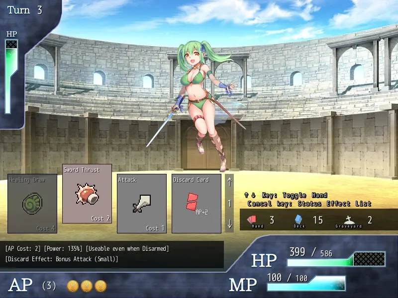 Princess Colosseum gameplay screenshot 8 (Wolf RPG adult game) by Flamme Soft – free download