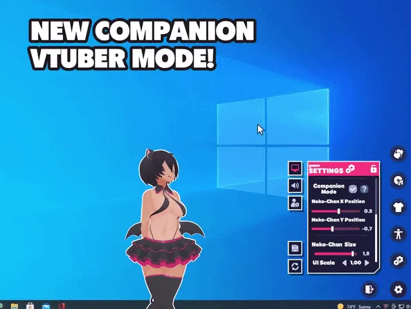 Neko Desktop Pet 2 gameplay screenshot 8 (Unity adult game) by SatyrKing – free download