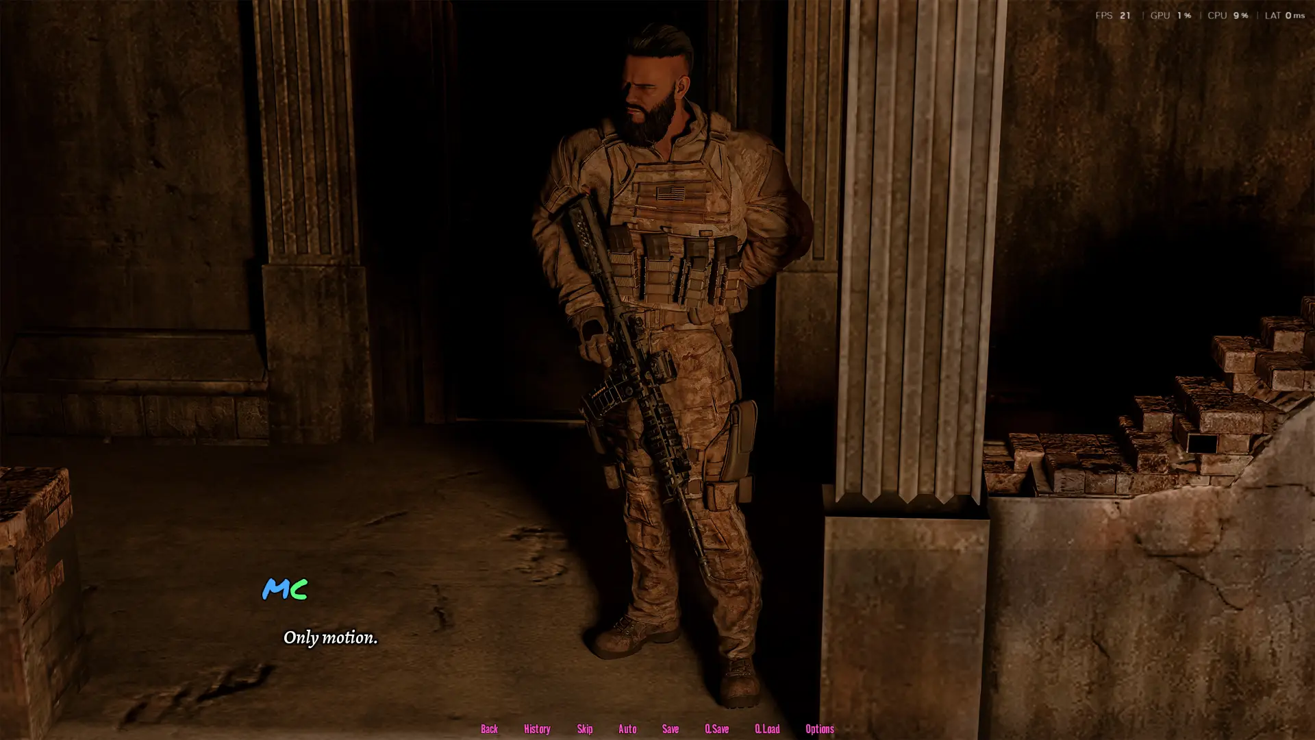 Scars of a Ghost gameplay screenshot 4 (Ren'Py adult game) by Pink Unicorn Studio – free download