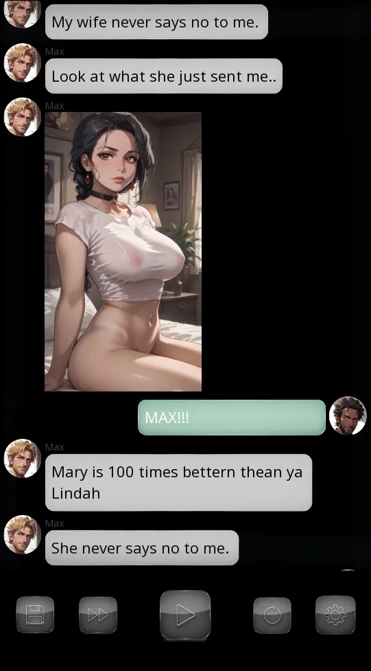 H.R.M Mobile Phone gameplay screenshot 1 (Ren'Py adult game) by Patreon – free download