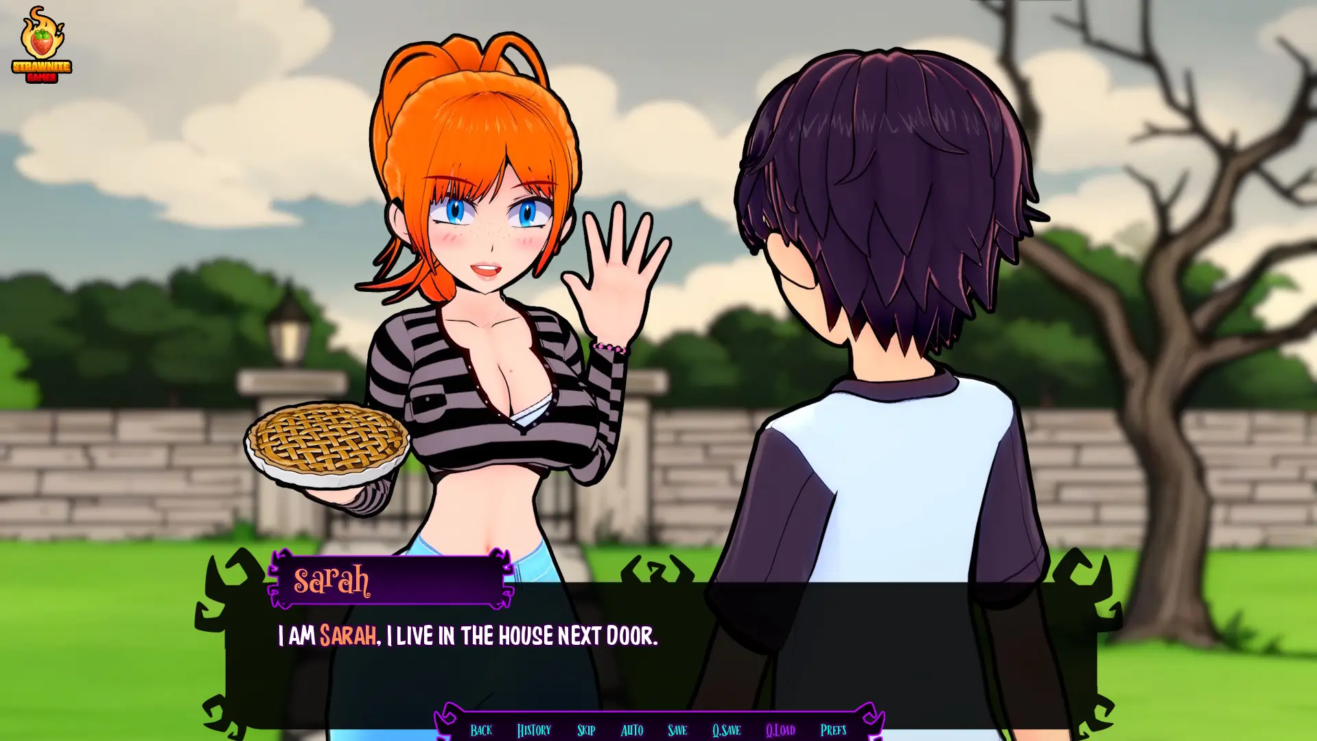 Haunted Gravings gameplay screenshot 12 (Ren'Py adult game) by StrawniteGames – free download