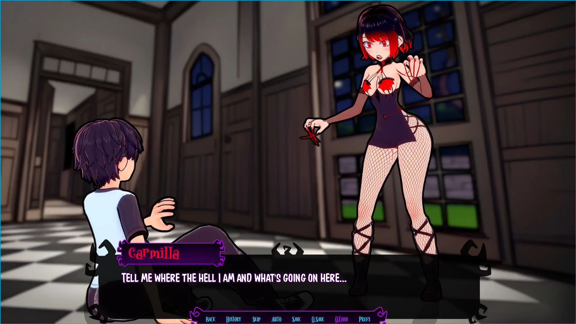 Haunted Gravings gameplay screenshot 11 (Ren'Py adult game) by StrawniteGames – free download