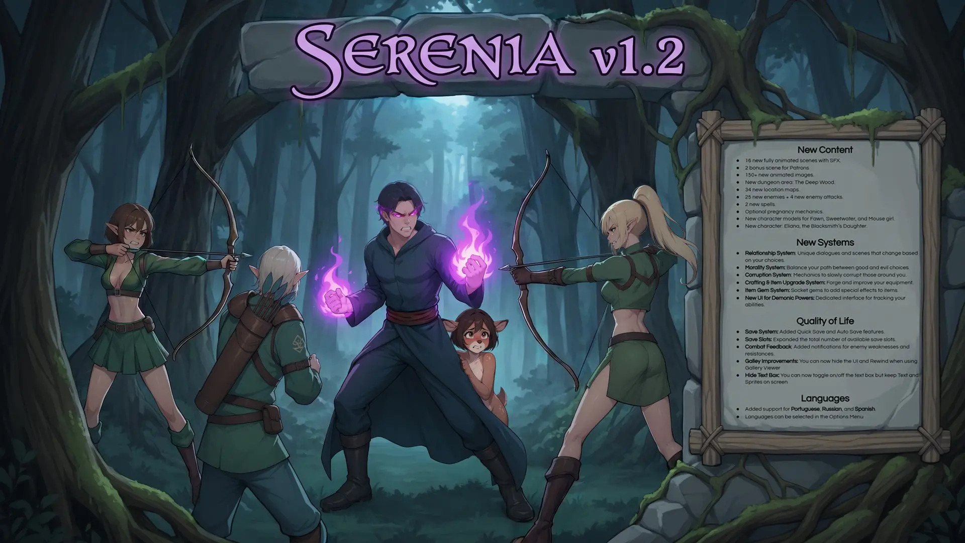 Serenia gameplay screenshot 8 (Ren'Py adult game) by OffWhite Studios – free download