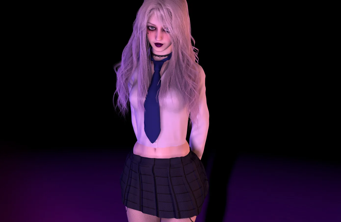 Hollow Kurai gameplay screenshot 1 (Ren'Py adult game) by Exile – free download