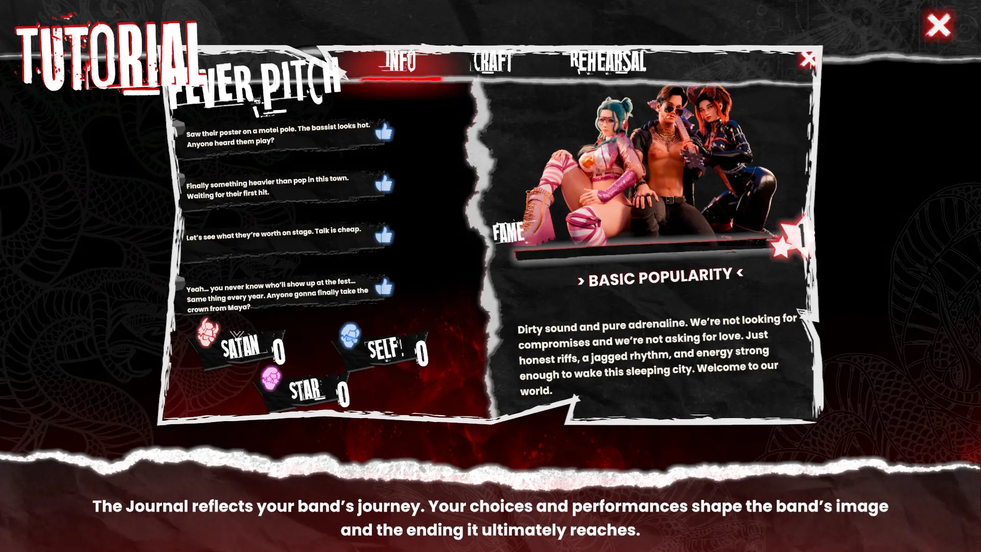 Sex, Sin & Rock’N’Roll gameplay screenshot 7 (Unity adult game) by Lewd Star – free download