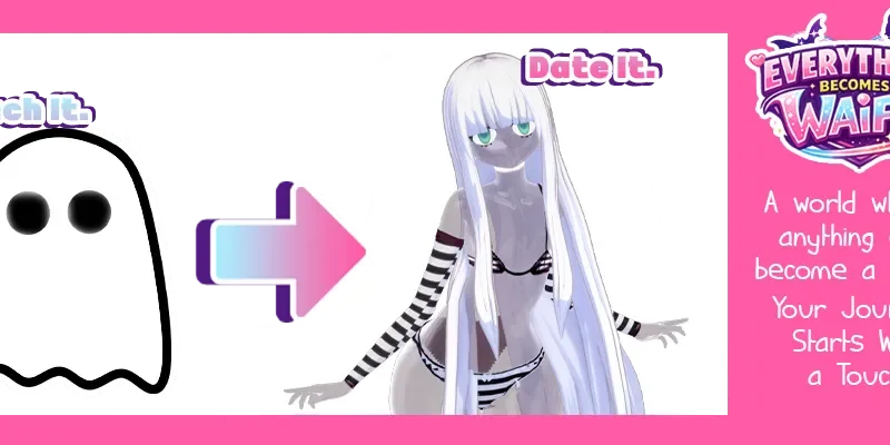 Everything Becomes Waifu cover 0.1 – RPGM adult game by Golden Sunshine Games free download