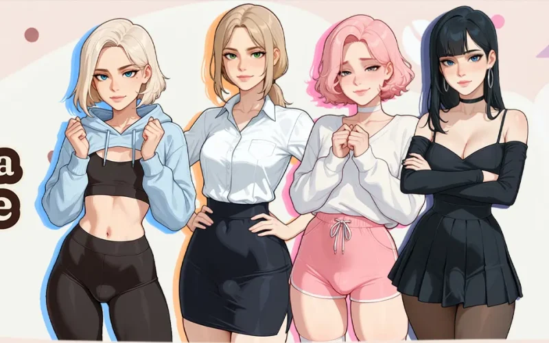 Femboy & Futa Cozy Cafe cover DEMO – Ren'Py adult game by Pink Twilight free download