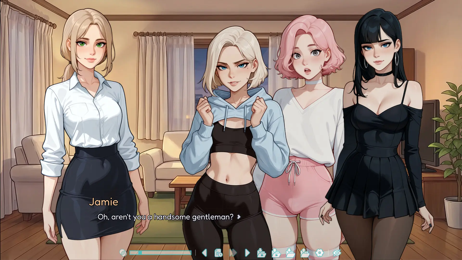 Femboy & Futa Cozy Cafe gameplay screenshot 6 (Ren'Py adult game) by Pink Twilight – free download