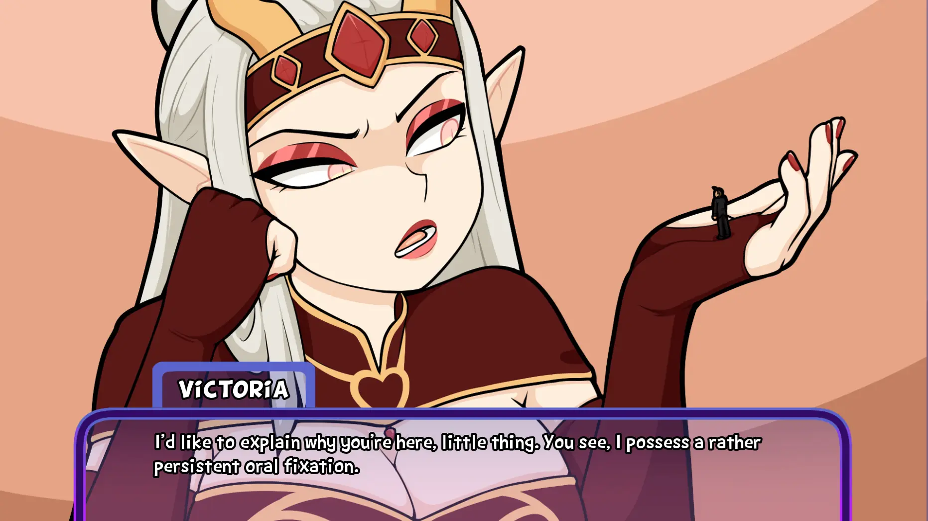 Solsaxiom: A Giant Elf Butler Sim gameplay screenshot 9 (Ren'Py adult game) by JJ-Psychotic – free download