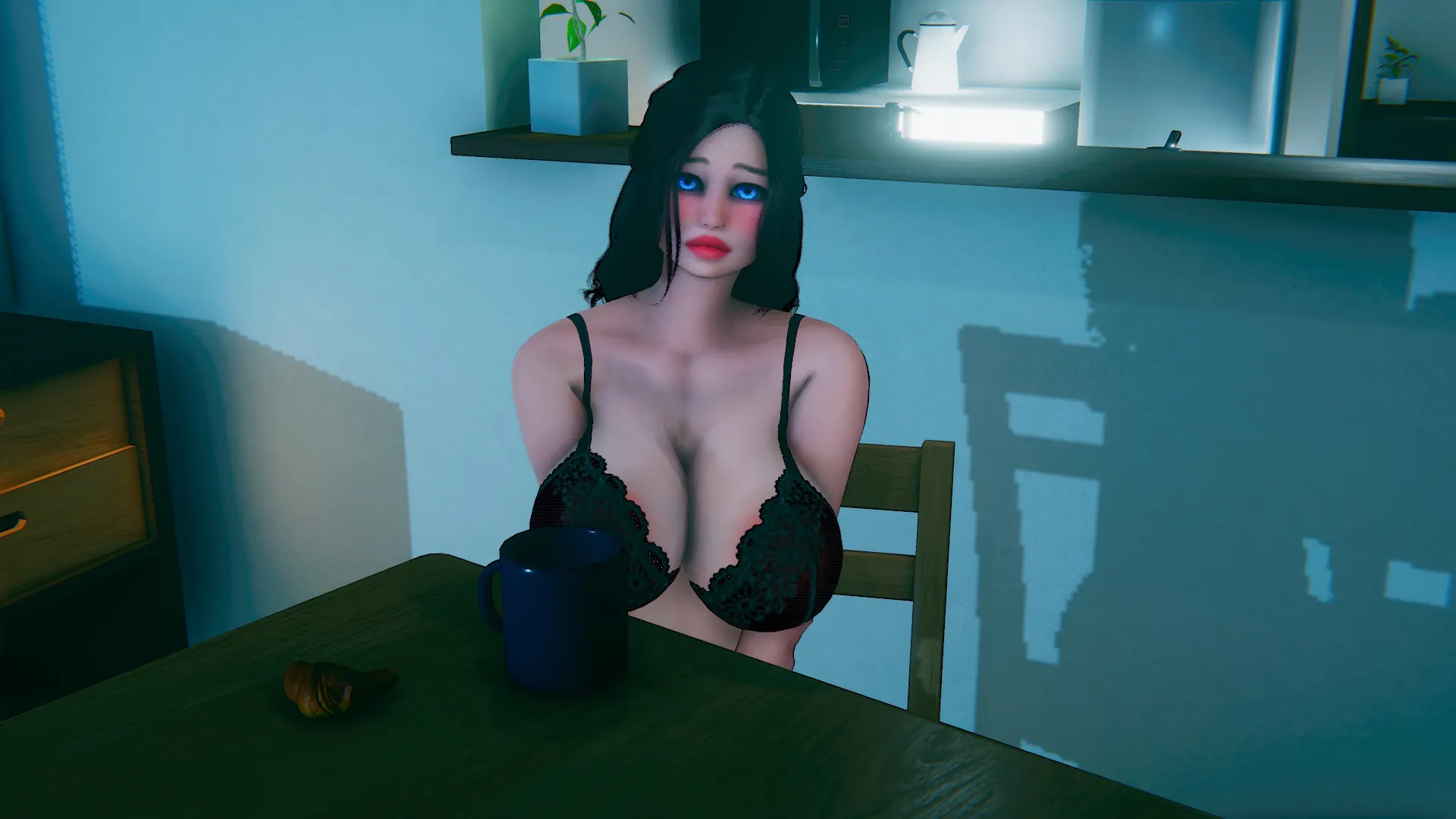 Blue Notes gameplay screenshot 16 (Ren'Py adult game) by Emailna – free download