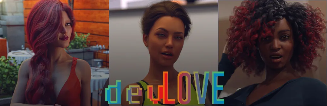 devLOVE cover 0.1.1 – Ren'Py adult game by Big Red Wolf free download