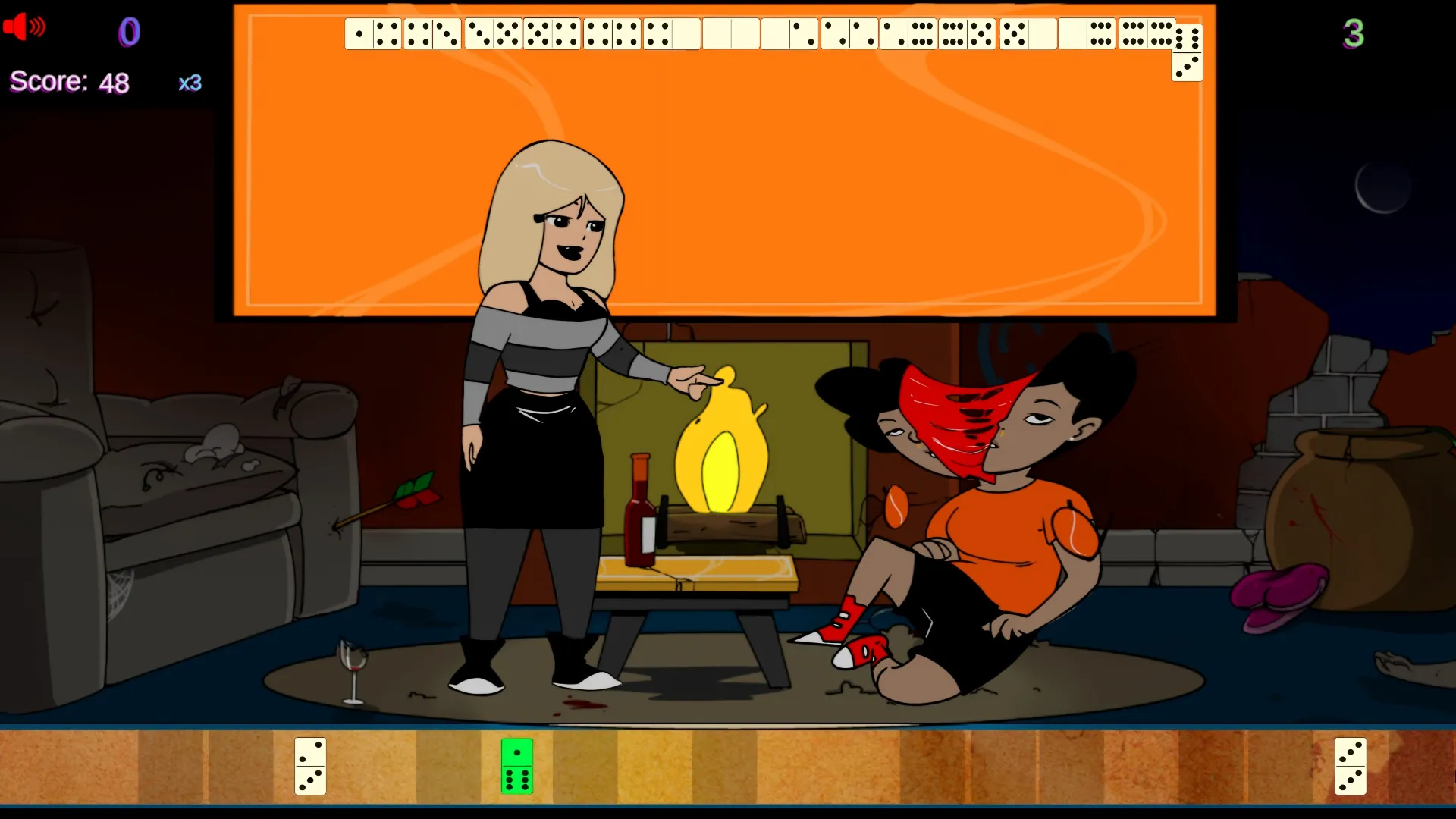 Domino Gotico gameplay screenshot 2 (Unity adult game) by Rafael Dsilva – free download