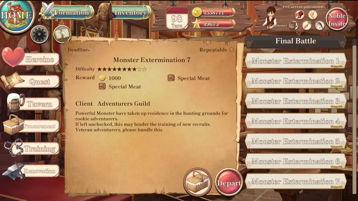 The Dreaming Tavern and Secret Training gameplay screenshot 8 (Unity adult game) by Rice and Steak Restaurant – free download