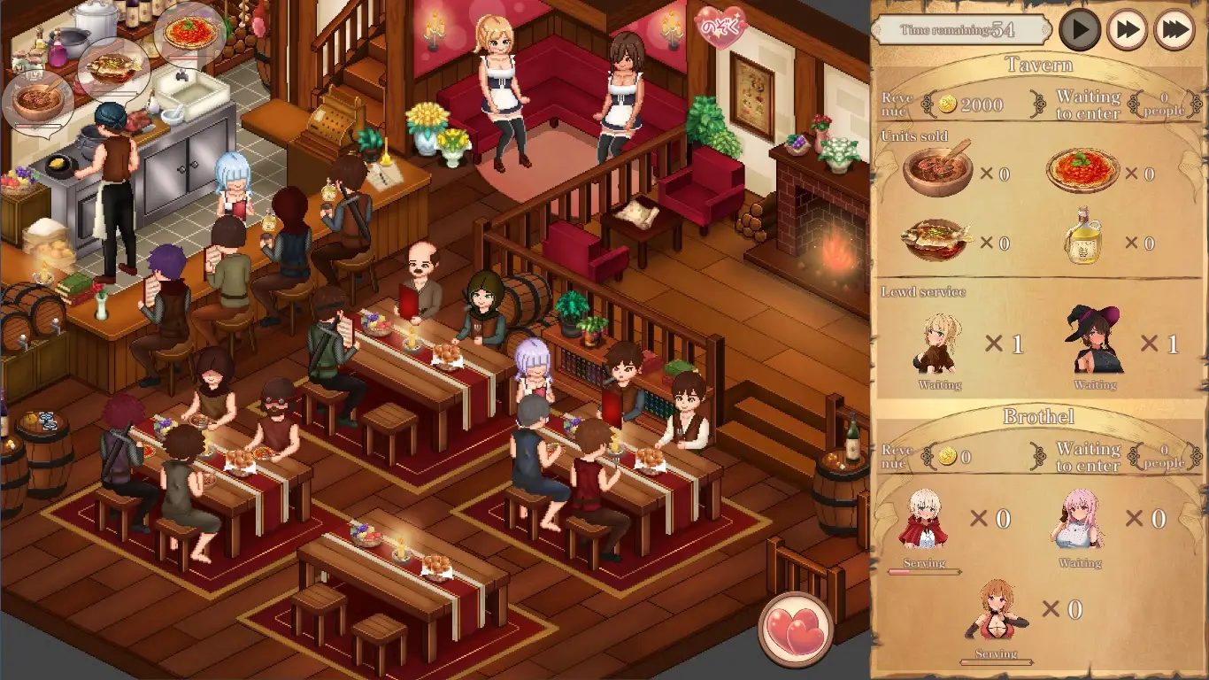 The Dreaming Tavern and Secret Training gameplay screenshot 9 (Unity adult game) by Rice and Steak Restaurant – free download