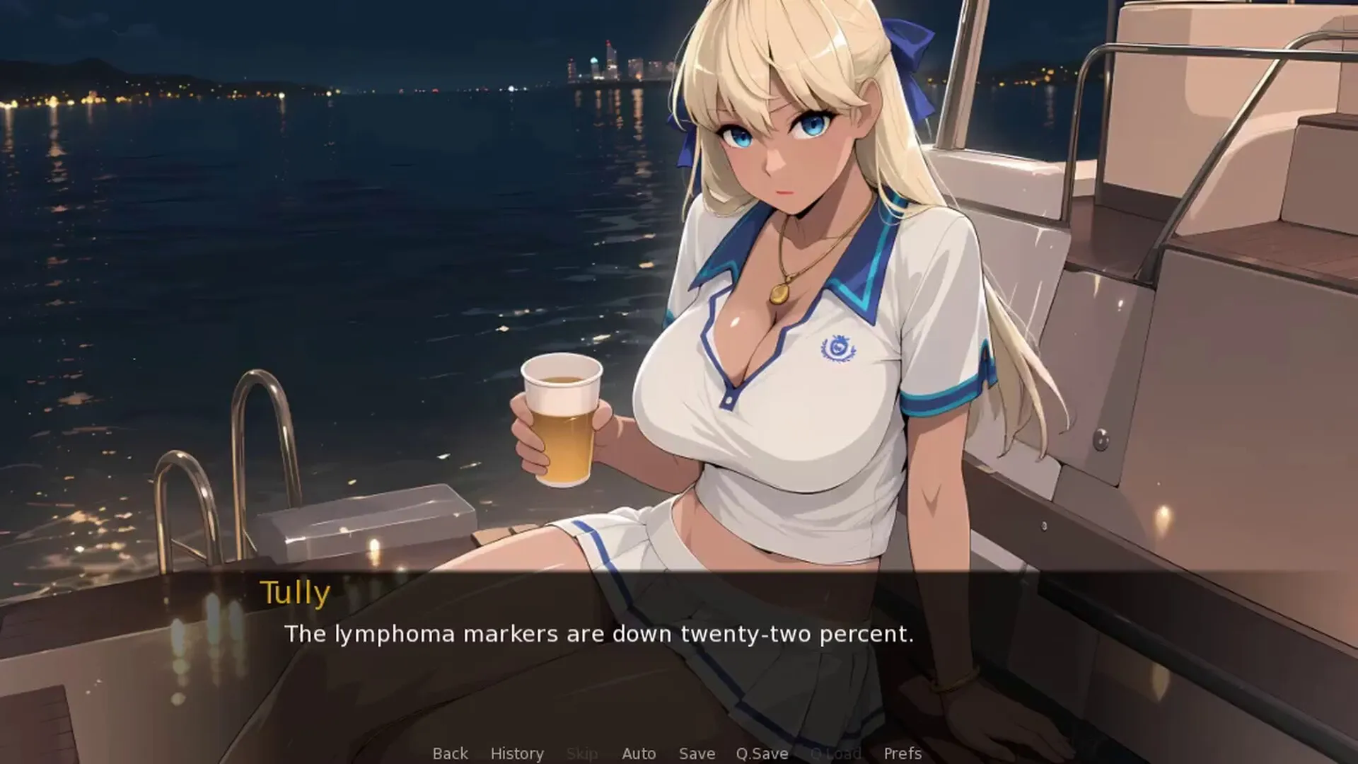 Hearts in Open Water gameplay screenshot 2 (Ren'Py adult game) by Creamhouse – free download
