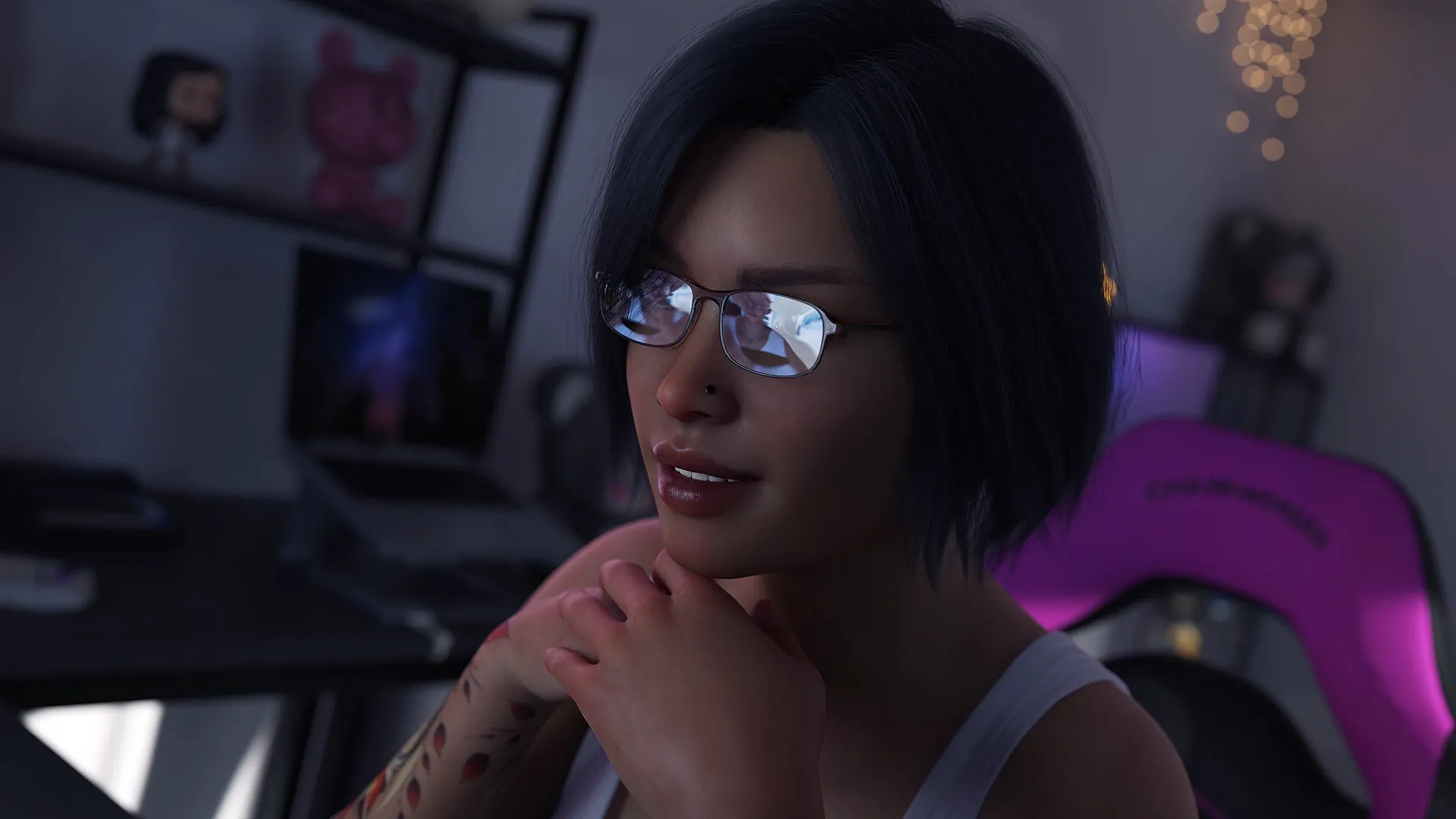 Bitter Irony gameplay screenshot 6 (Ren'Py adult game) by GlassEd – free download