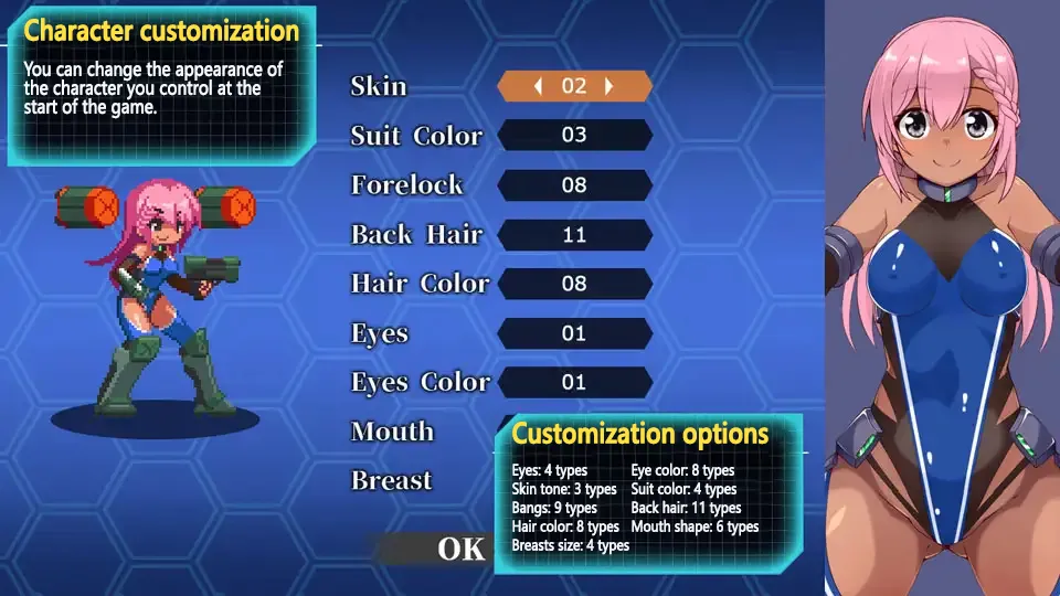 Gear Liberators gameplay screenshot 1 (Others adult game) by Hemoglobin A1C/へもぐろびんA1C（出血観察日記）Ci-en – free download