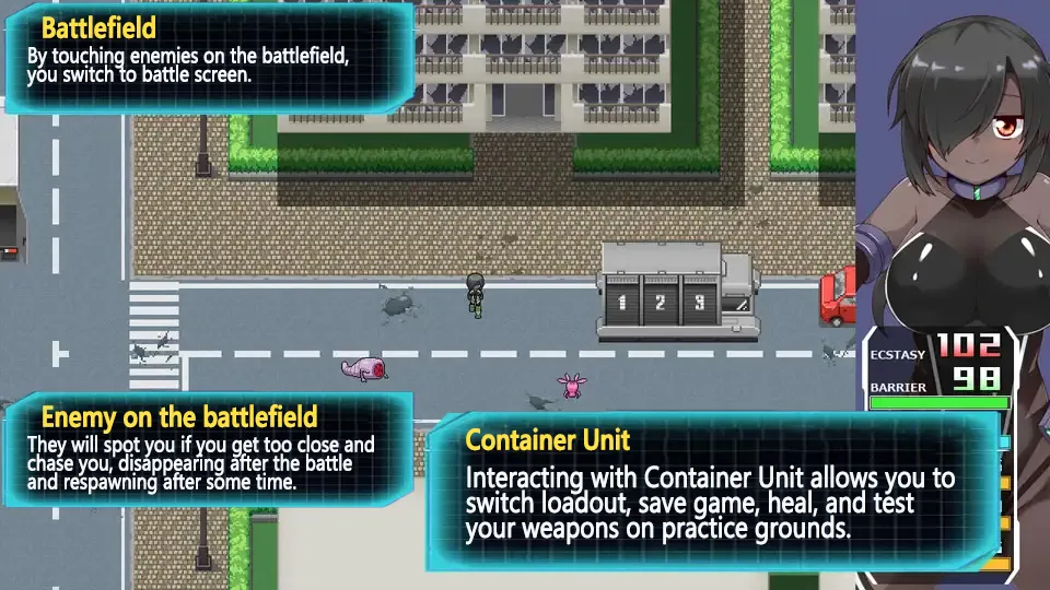 Gear Liberators gameplay screenshot 4 (Others adult game) by Hemoglobin A1C/へもぐろびんA1C（出血観察日記）Ci-en – free download