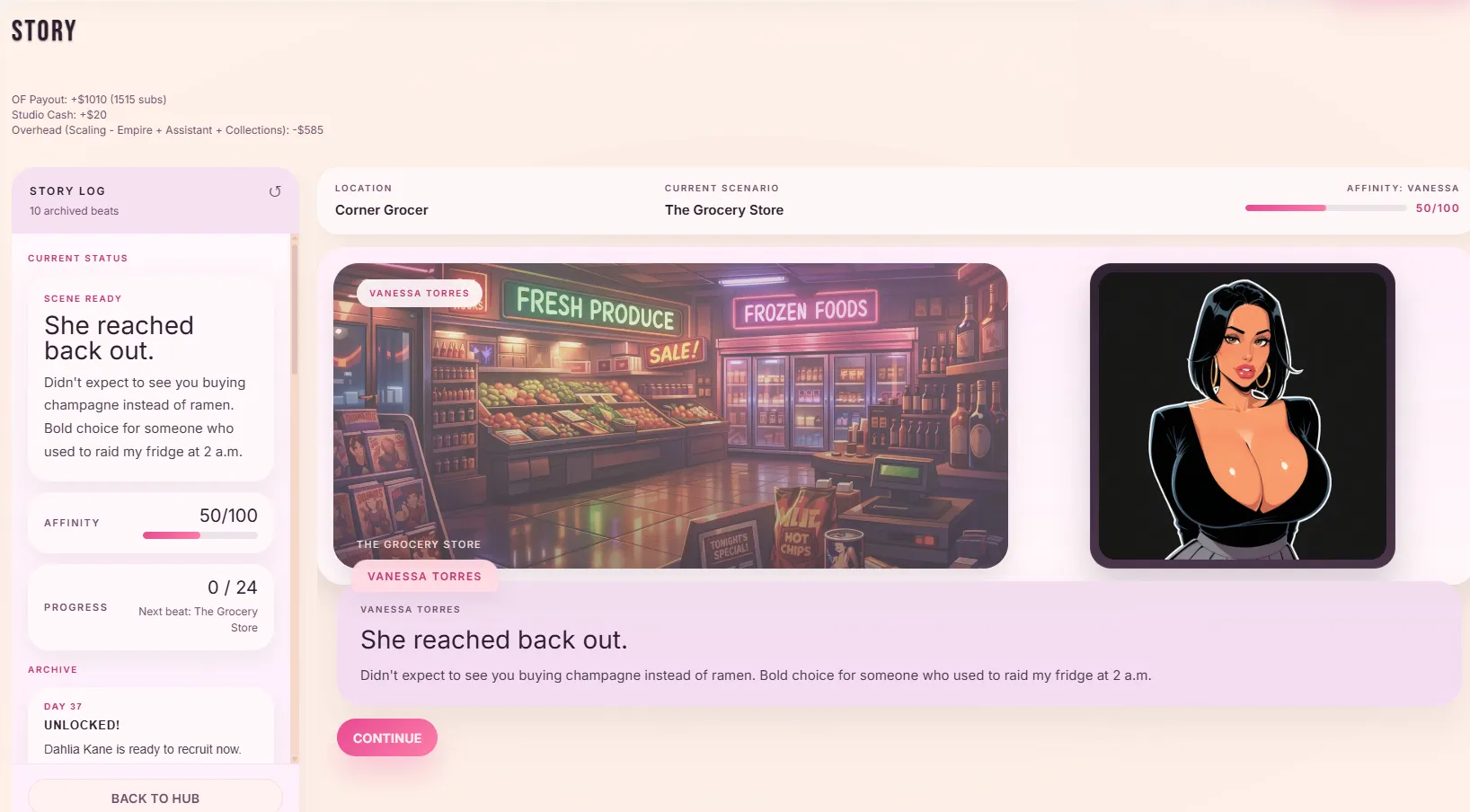 Studio Empire gameplay screenshot 7 (Others adult game) by RedLightStrategy – free download