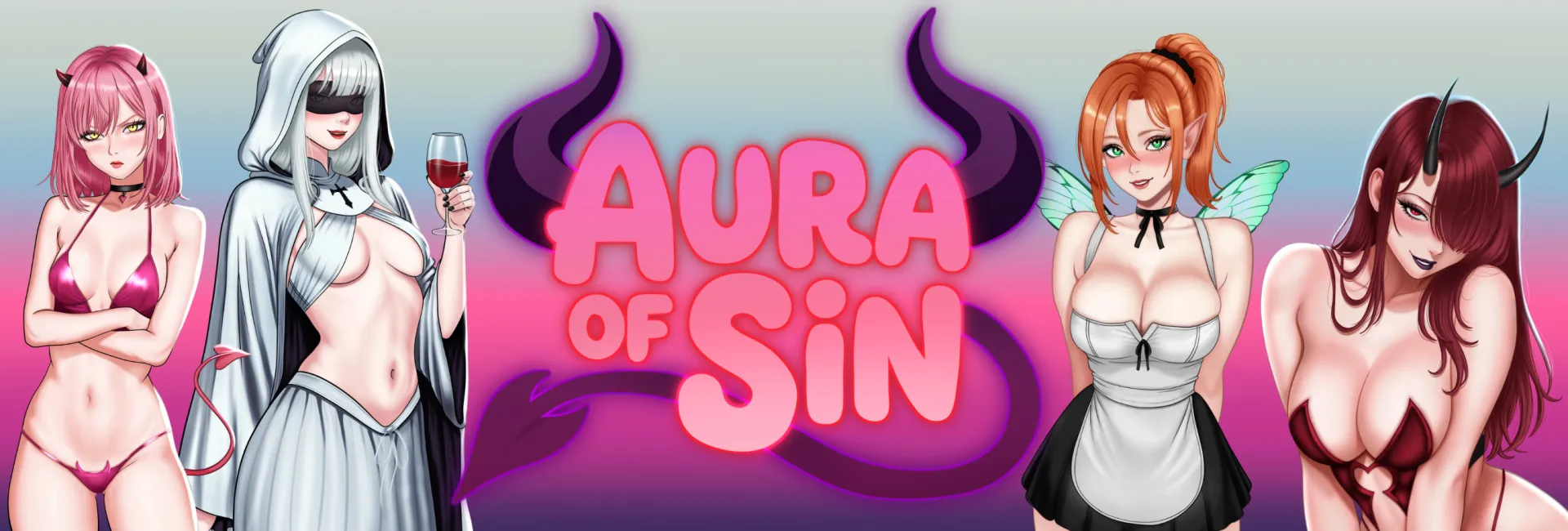 Aura of Sin cover 0.1 – Ren'Py adult game by Pink Nectar Games free download
