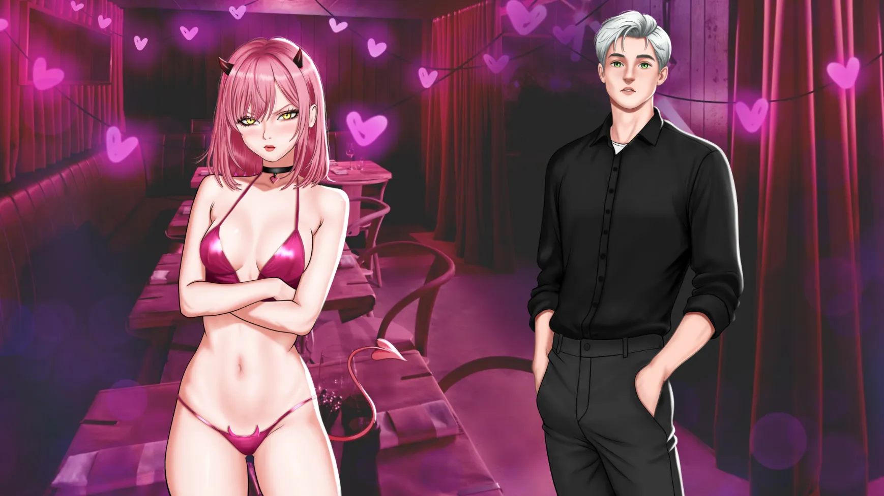 Aura of Sin gameplay screenshot 2 (Ren'Py adult game) by Pink Nectar Games – free download