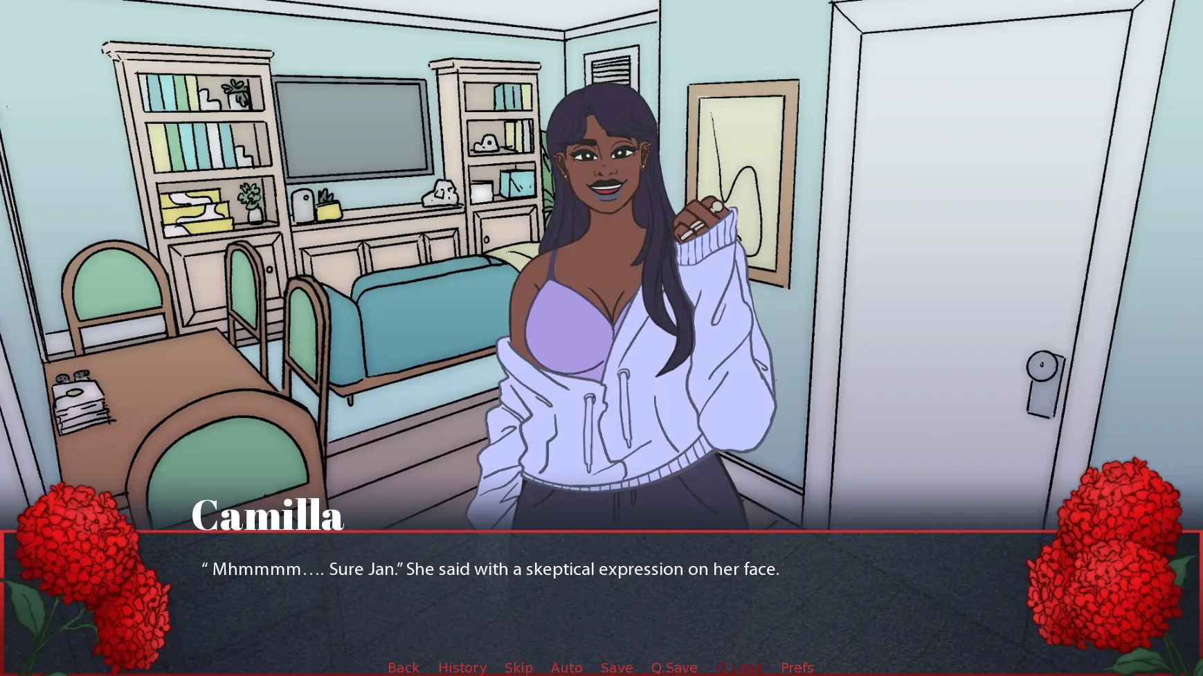 Crimson Hydrangea gameplay screenshot 4 (Ren'Py adult game) by Phantom Legume – free download