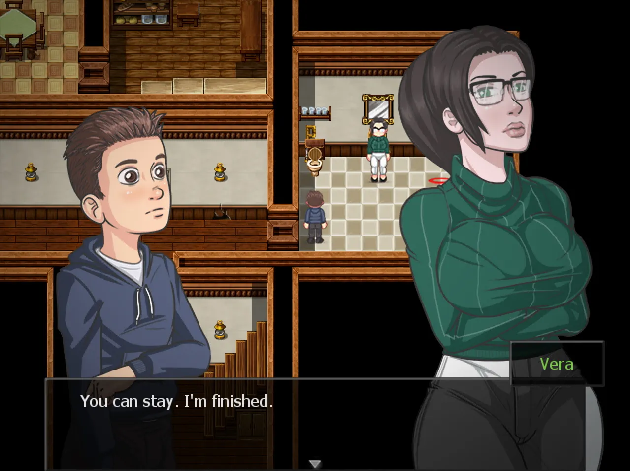 Bones’ Tales: The Manor gameplay screenshot 7 (RPGM adult game) by Dr Bones – free download