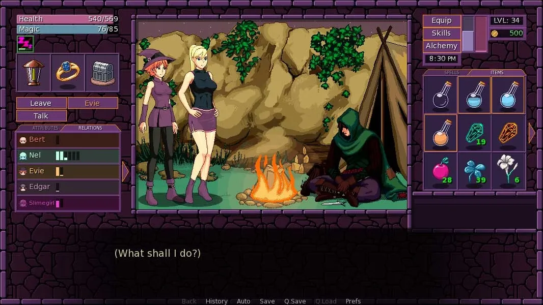 Town of Magic gameplay screenshot 5 (Ren'Py adult game) by Deimus – free download