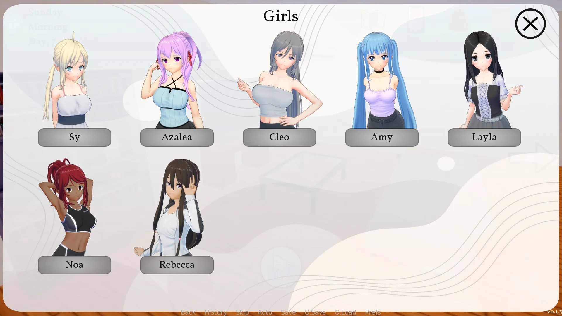 Afterlife Harem gameplay screenshot 9 (Ren'Py adult game) by Aph – free download