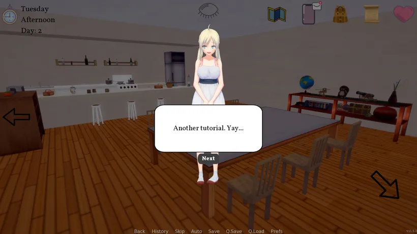 Afterlife Harem gameplay screenshot 10 (Ren'Py adult game) by Aph – free download